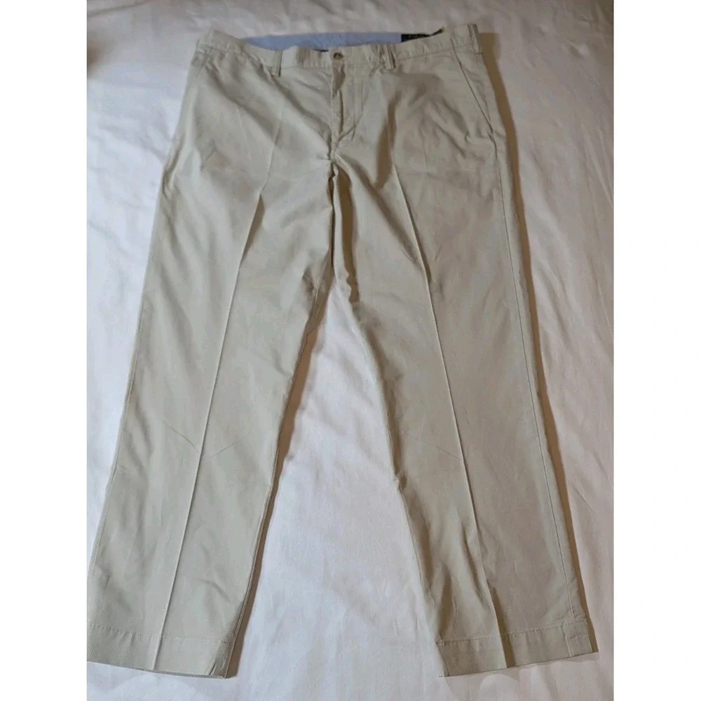 Polo Ralph Lauren The Polo Chino Pants Mens 40x30 Khaki Stretch Straight Fit